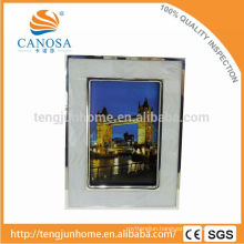 Eco Friendly Freshwater Shell Frame Photo with Silver Edge